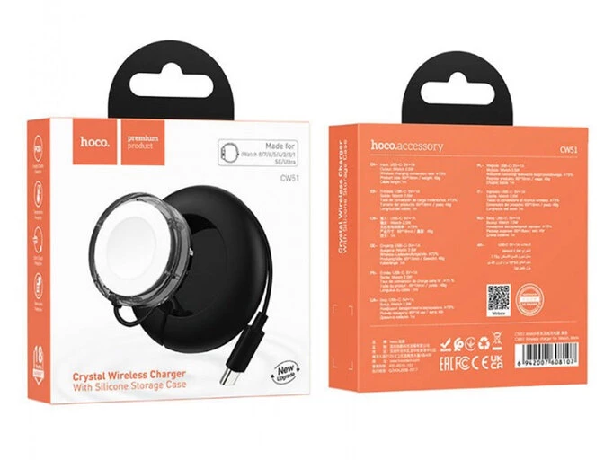Беспроводное ЗП iWatch Hoco CW51 Type-C black