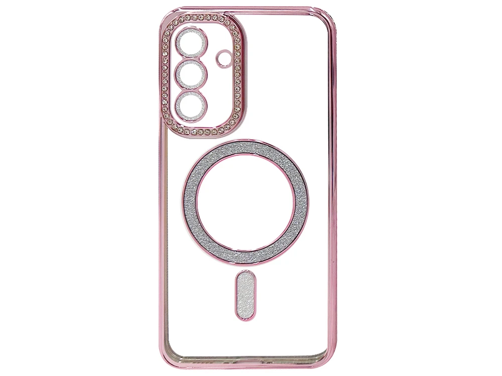 Силікон CD Camera Brilliant Magsafe Samsung A36 pink