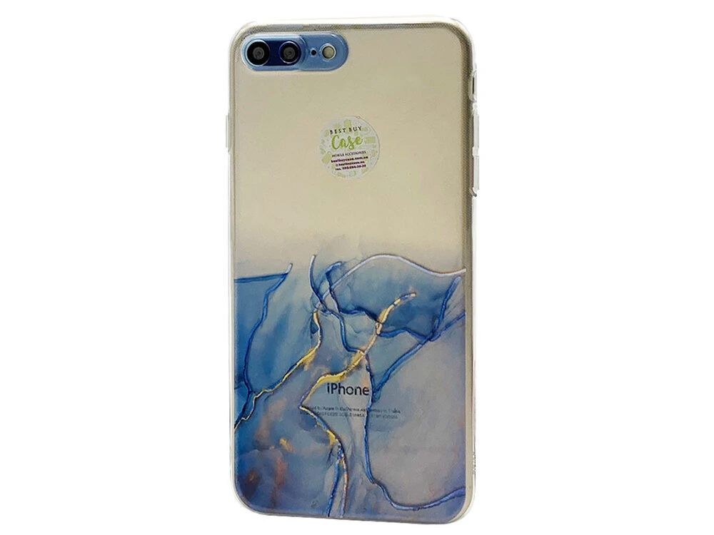 Силікон S-Case iPhone 7+/8+ clear/light blue