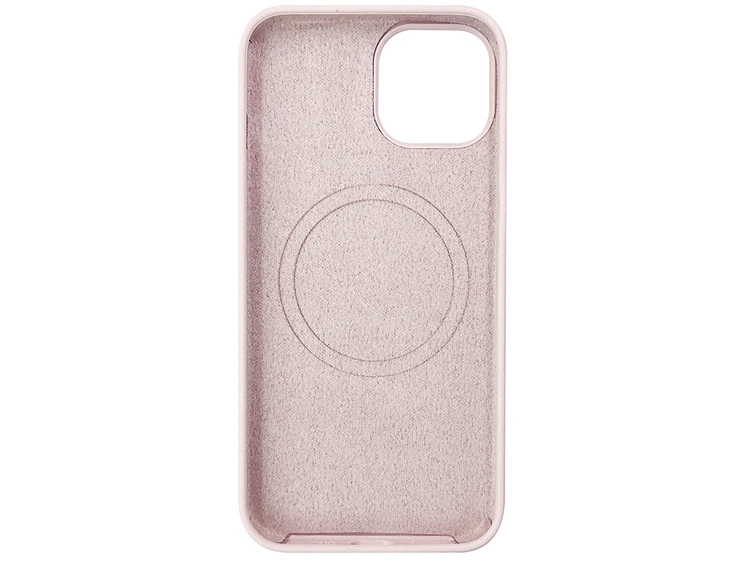 Case soft touch "NO LOGO" MagSafe низ iP 13/14 (19) pudra