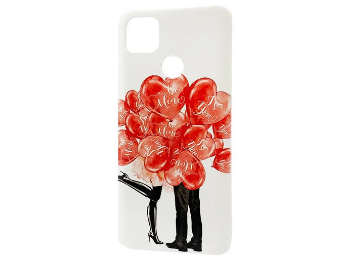 Накладка силікон Print Redmi 9C/10A Balloon heart white