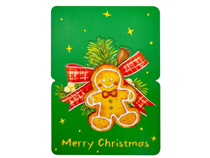 Листівка Новорічна Merry Christmas Gingerbread