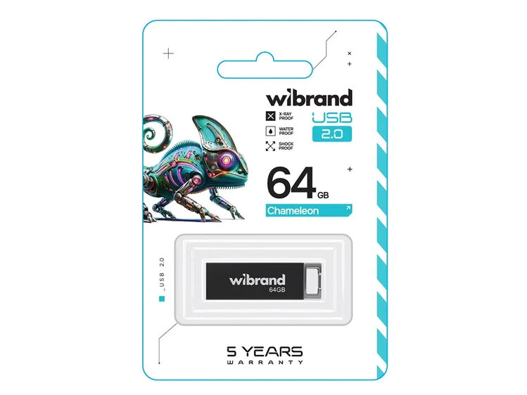 USB Flash 2.0 Wibrand Chameleon 64Gb black