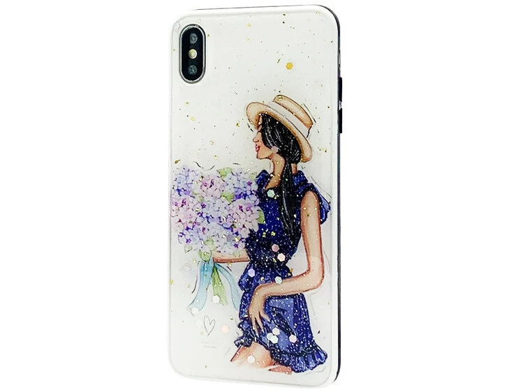 Накладка Confetti iPhone Xs Max Blue dress