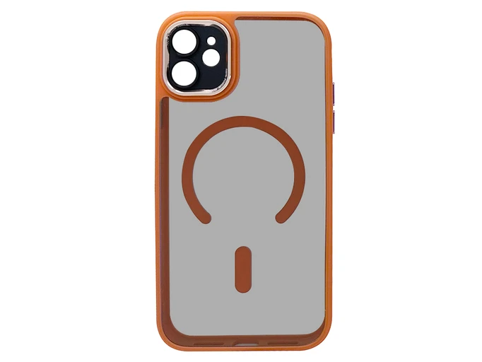 Накладка Metal Protection MagSafe iPhone 11 orange