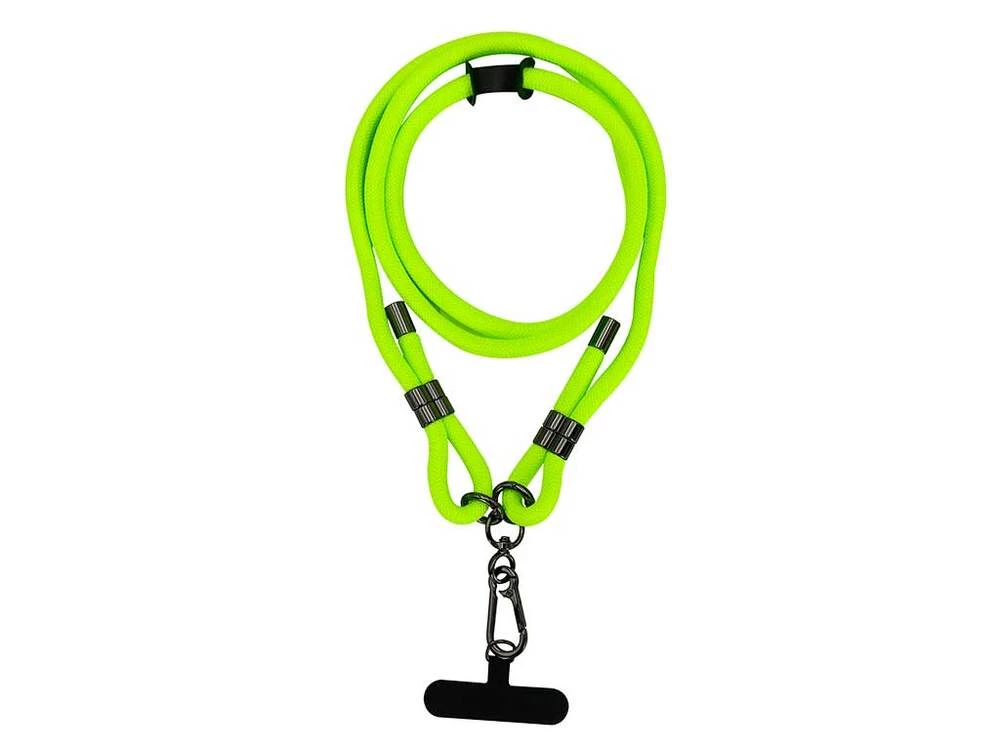 Ремінець-шнурок для телефону з карабіном (1.5m) neon green