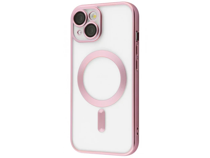 Силікон Cosmic camera CD Magsafe iPhone 15 rose gold