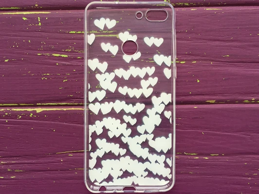 Силикон Huawei P Smart hearts