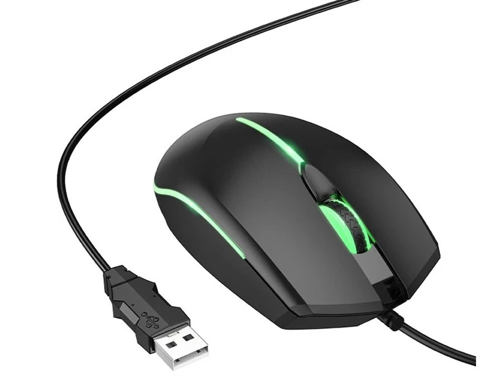 Миша USB Hoco GM37 Luminous black