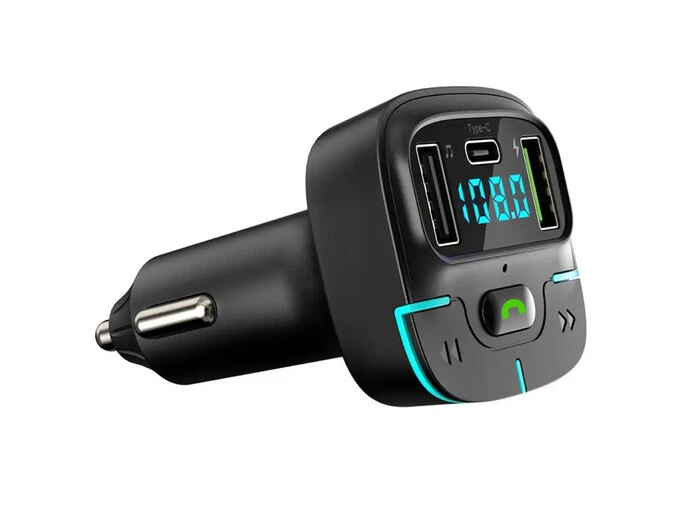 FM Modulator Earldom ET-M101 2USB/1 Type-C 2.4A black