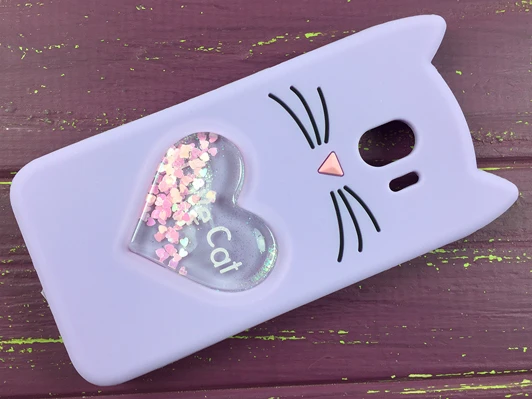 3D CAT&#039;S Love Samsung J4(18) Purple