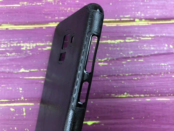 Силікон Stitched Samsung A8+(18) Black