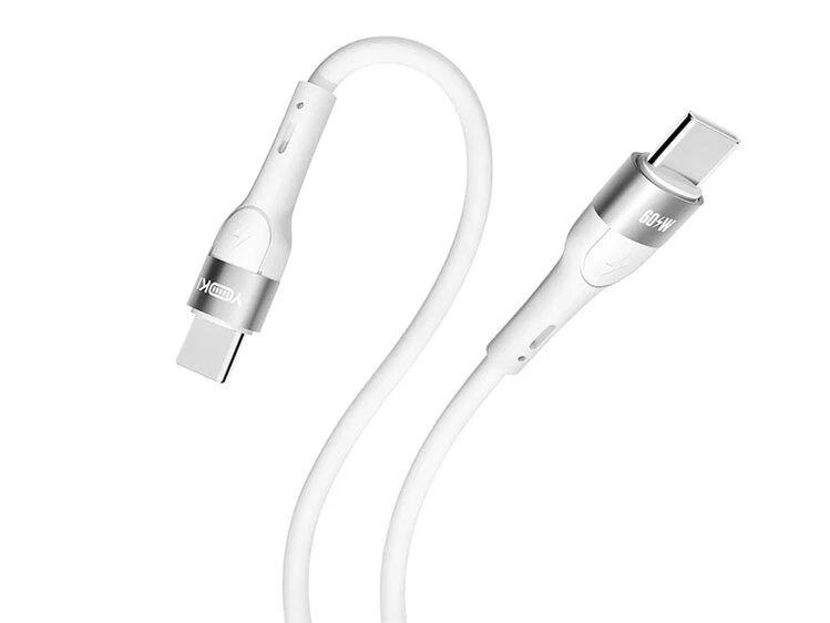 Кабель YOKI Extra EX11 Type-C to Type-C 60W (1.2m) white