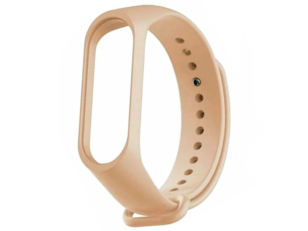 Силиконовый ремешок Mi Band 3/4 карамельный