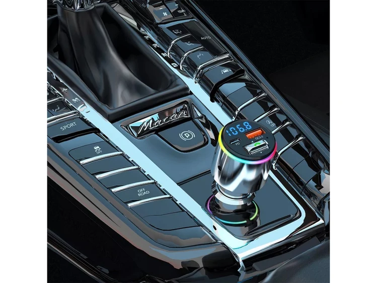 FM Modulator Proove Launcher Power Drive 1USB/1Type-C/AUX/30W silver