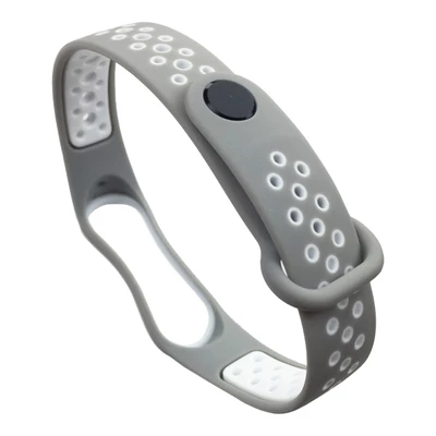 Ремінець силікон Sport Mi Band 3/4 gray/white
