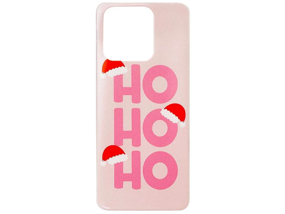 Силиконовый чехол Print Redmi 10C/Poco C40 Pink ho ho ho