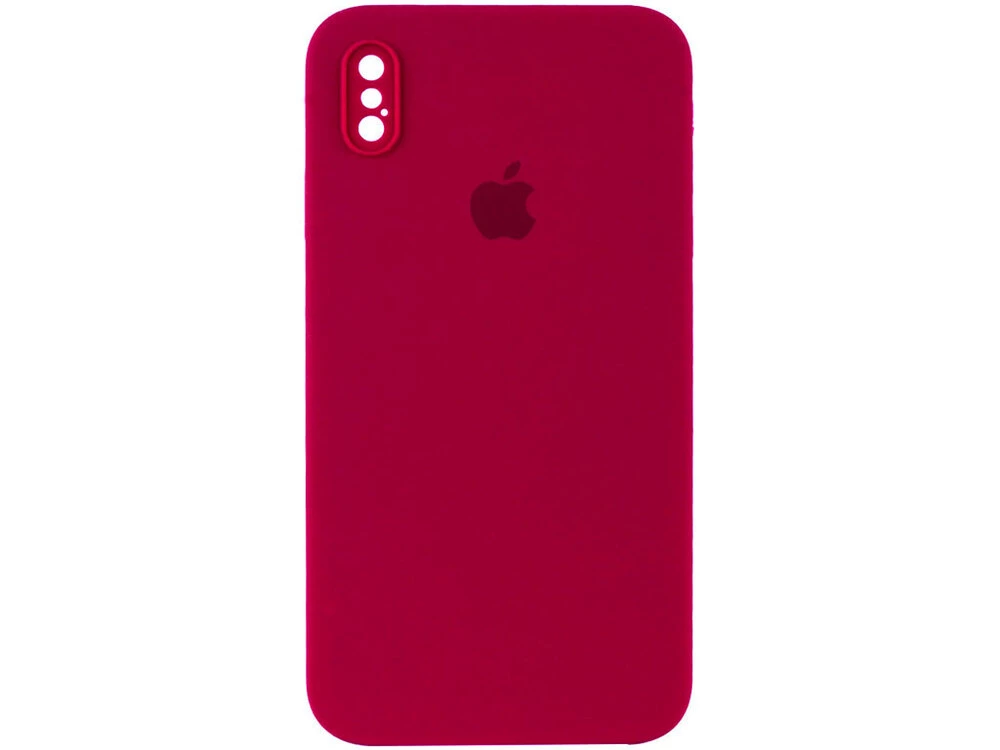 Case soft touch Square Camera iP X/Xs (52) marsala