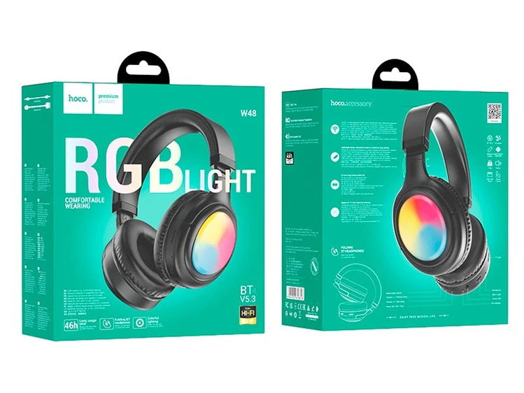 Bluetooth навушники Hoco W48 Wireless black