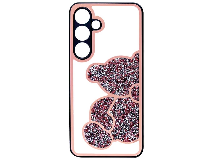 Накладка Teddy Swarovski Diamonds Samsung S24 pink