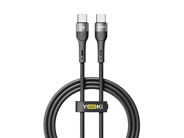 Кабель YOKI Extra EX11 Type-C to Type-C 60W (1.2m) black