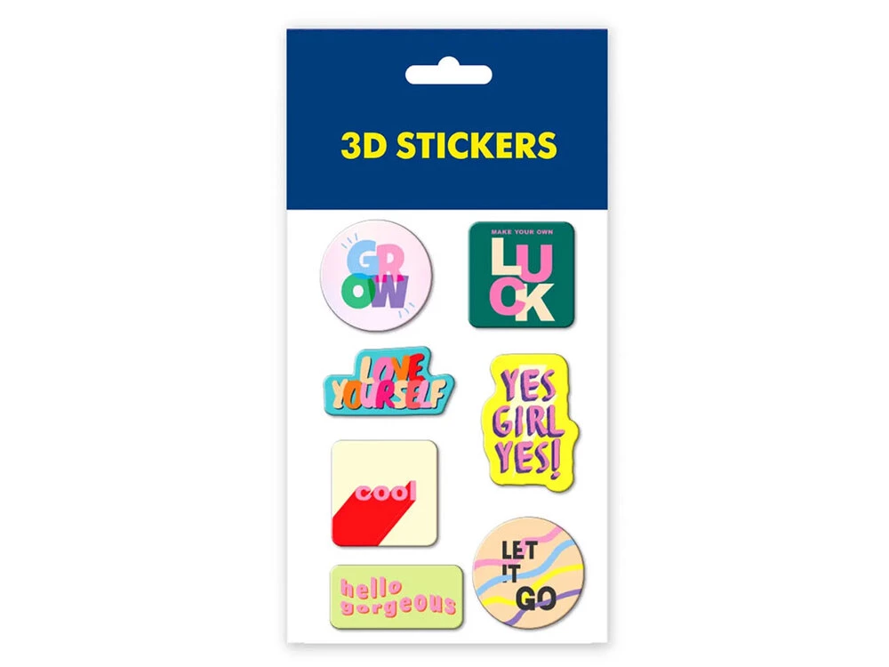 Набор 3D стикеров макси Tattooska Go girl