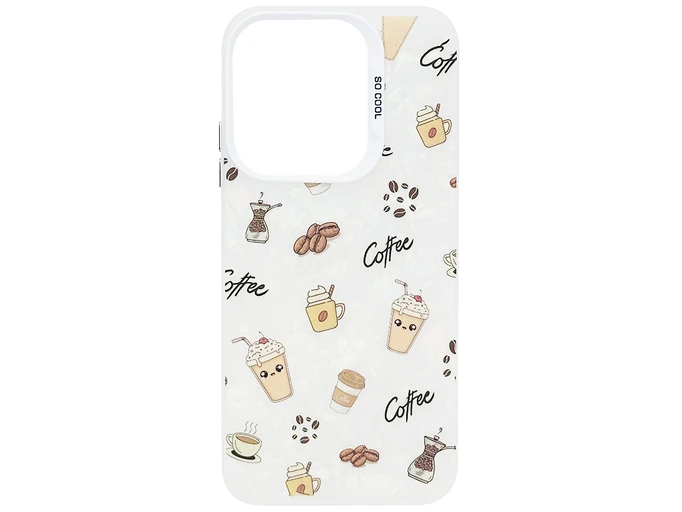 Накладка So Cool Print Glitter Shell Redmi 15C (EU vers.)173mm coffee