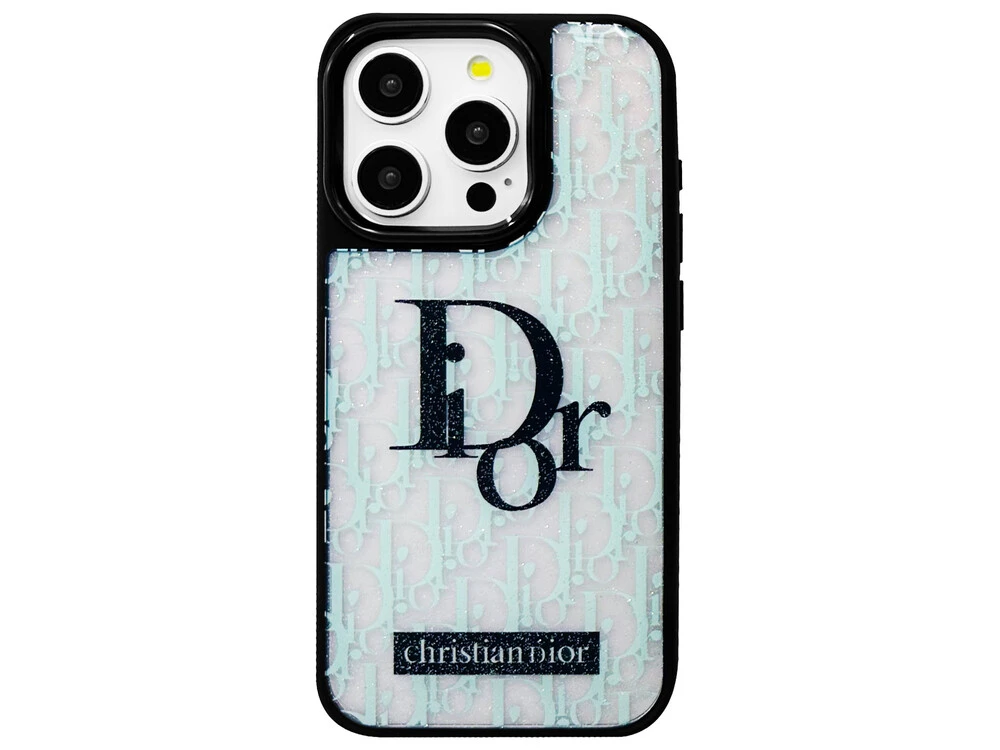 Чохол Luxury Logo Dior Collection Iphone 16 Pro mint black