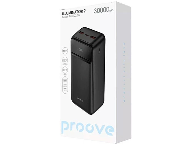 Power Bank Proove Illuminator 2 30000mAh 22.5W black
