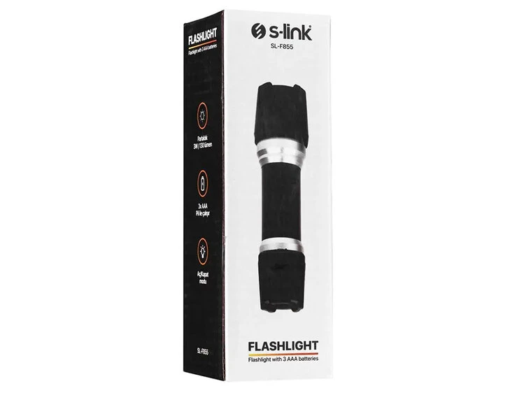 Фонарь ручной F108 черный