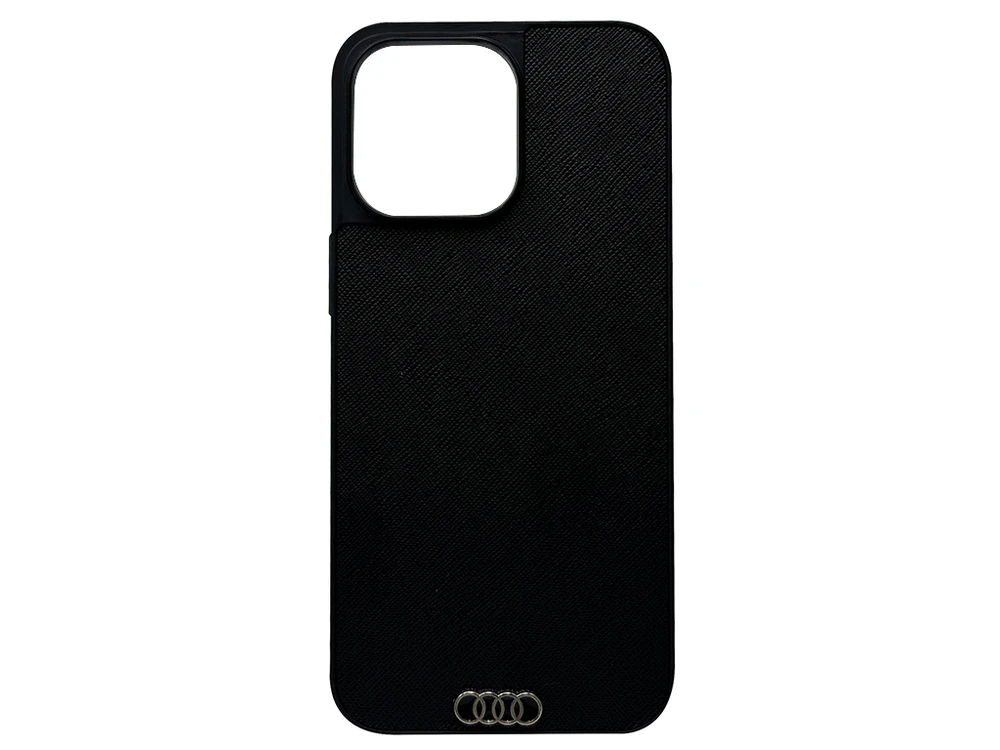 Чохол Strefor Metal Logo Audi iPhone 15 Pro Max black