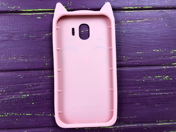 3D Милая Кошка Samsung J4 (18) Розовая