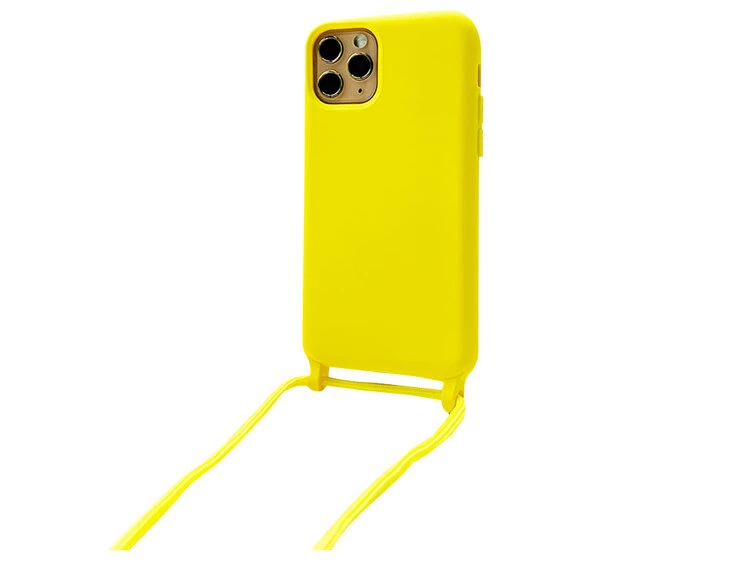 Case soft touch Crossbody iPhone 11 Pro yellow