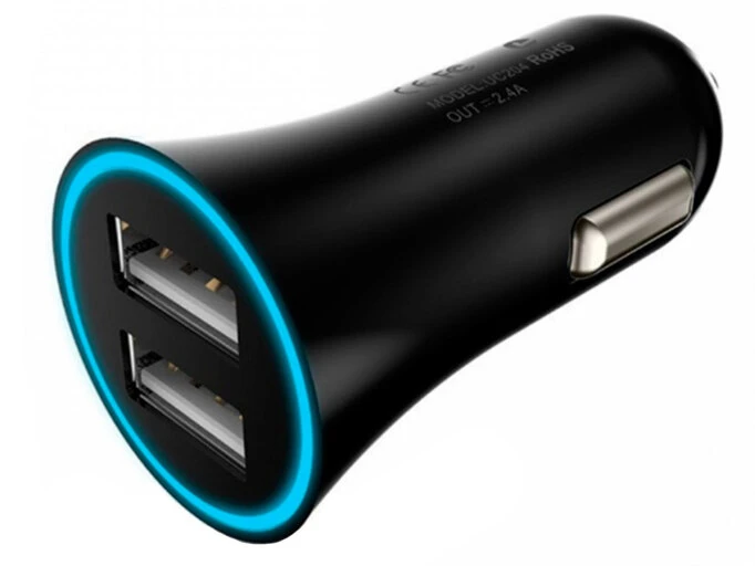 АЗП Hoco UC204 2USB/2.4A черный