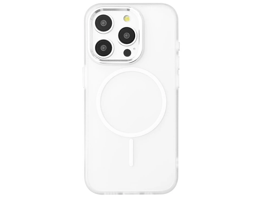 Shadow Matt Metal Buttons MagSafe iPhone 15 Pro white