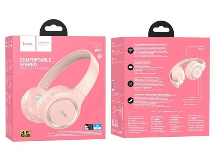 Bluetooth наушники Hoco W41 Wireless pink