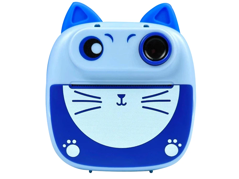 Портативний дитячий фотопринтер D6 Cat blue