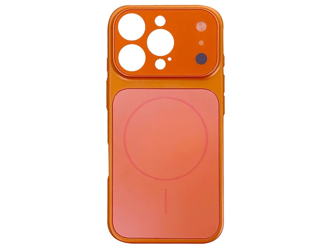 Накладка AG Nano Glass Camera MagSafe iPhone 15 Pro Max orange