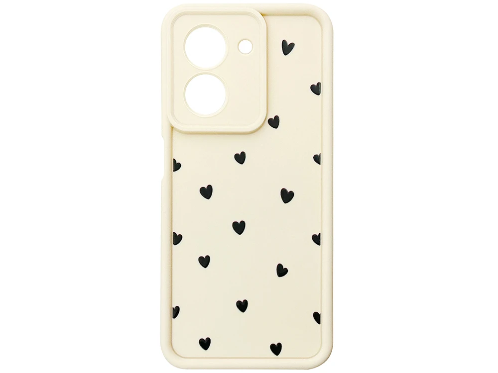 TPU Hearts Black Camera Redmi A5/Poco C71 (EU vers.) vanilla