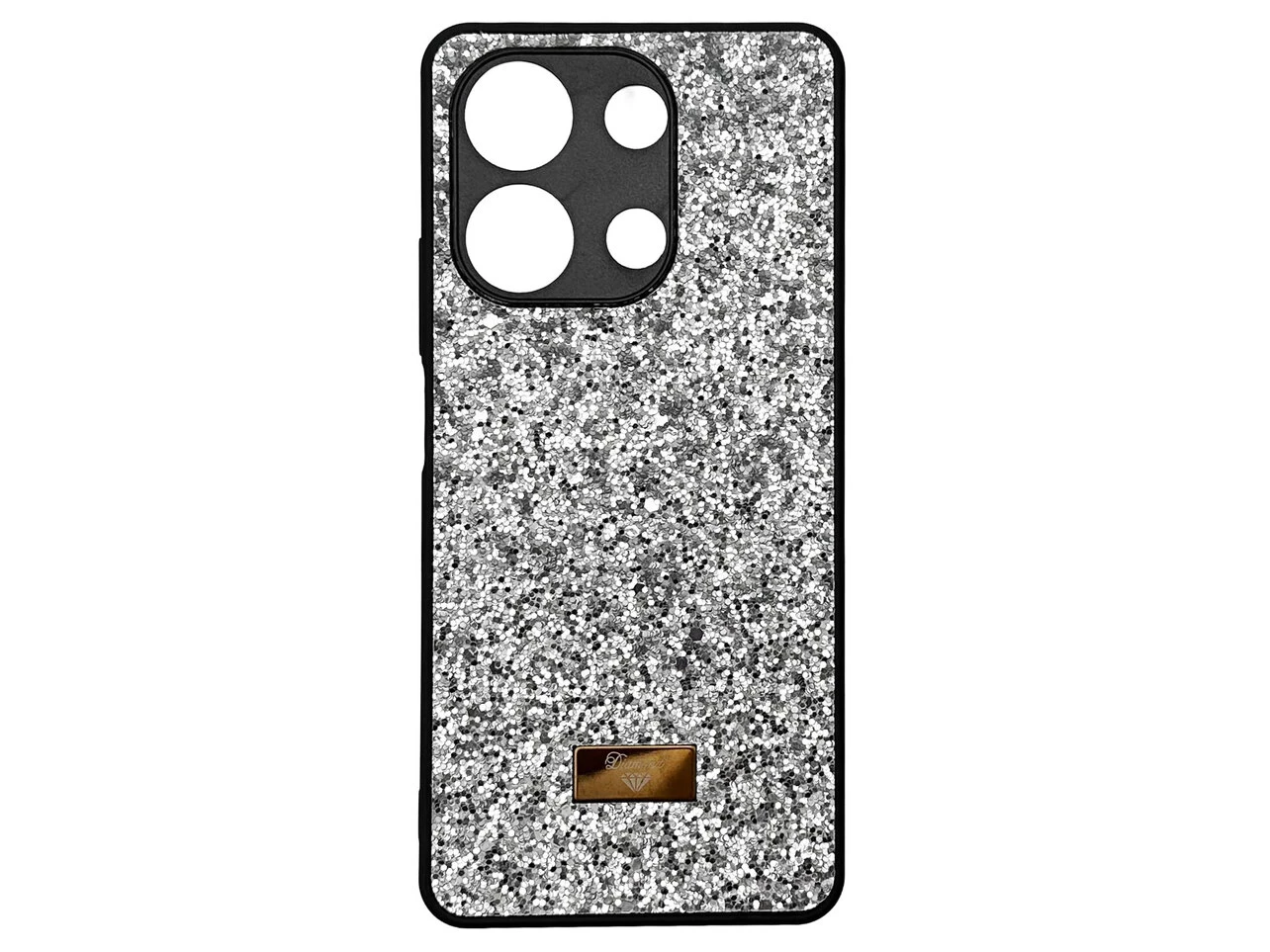 Накладка Level Shining Diamond Redmi Note 13 silver