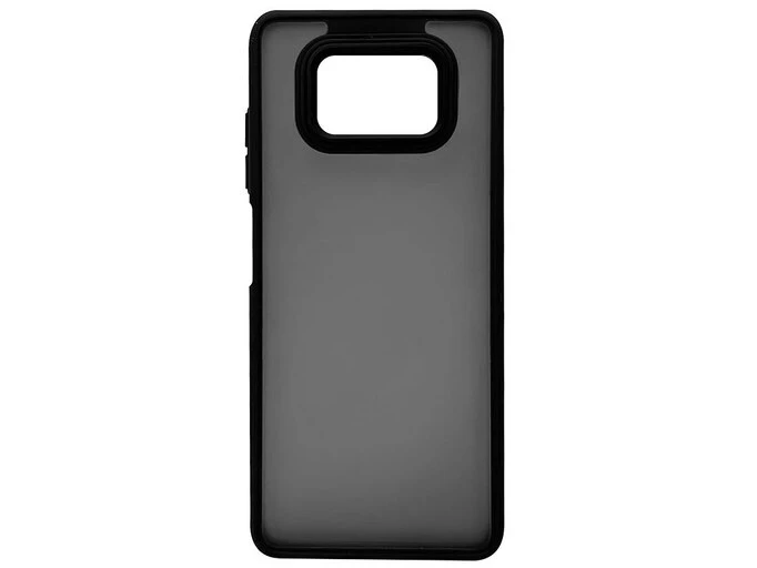 Тёмные матовые металлические кнопки Poco X3/X3 Pro черные