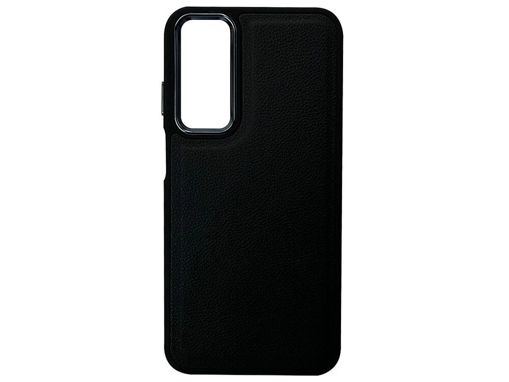Накладка Colorful Matte Metal Frame Leather Samsung A25 black
