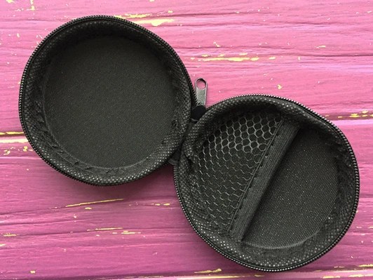 Чехол для наушников круг orange