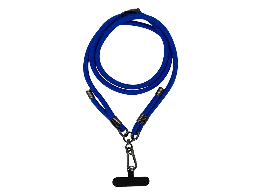 Ремінець-шнурок для телефону з карабіном (1.5m) blue