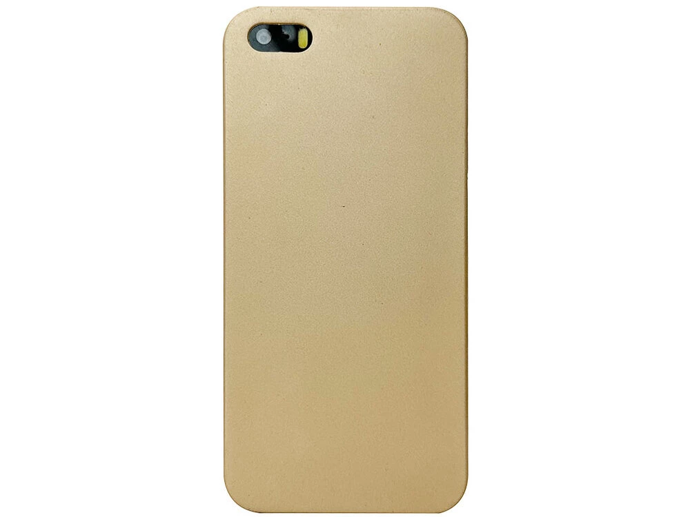 Силікон метал блиск matte iPhone 5 gold