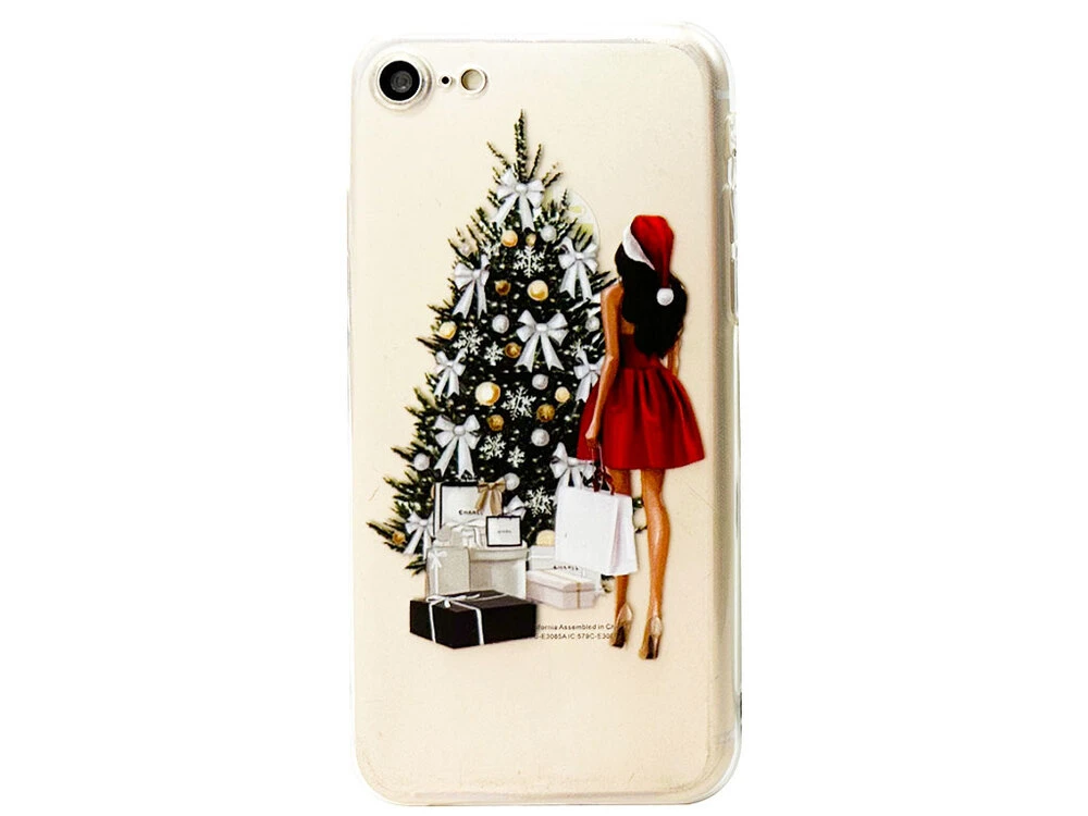 Накладка силікон Print iPhone 7/8/SE 2 Girl in red