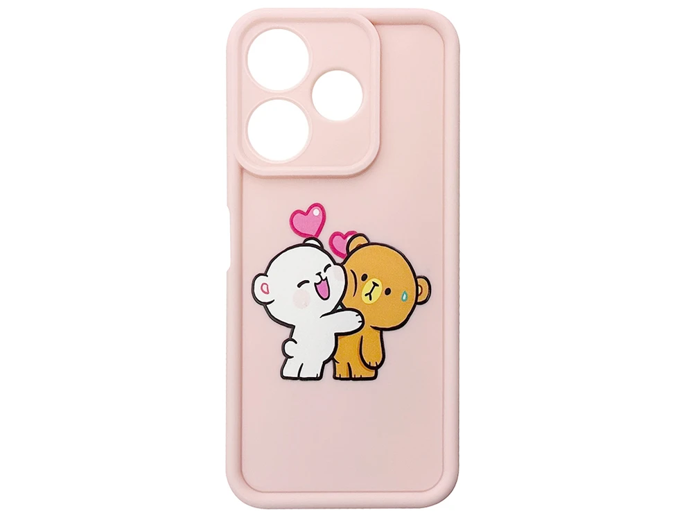 TPU Teddy Love Camera Redmi 13/Poco M6 pink