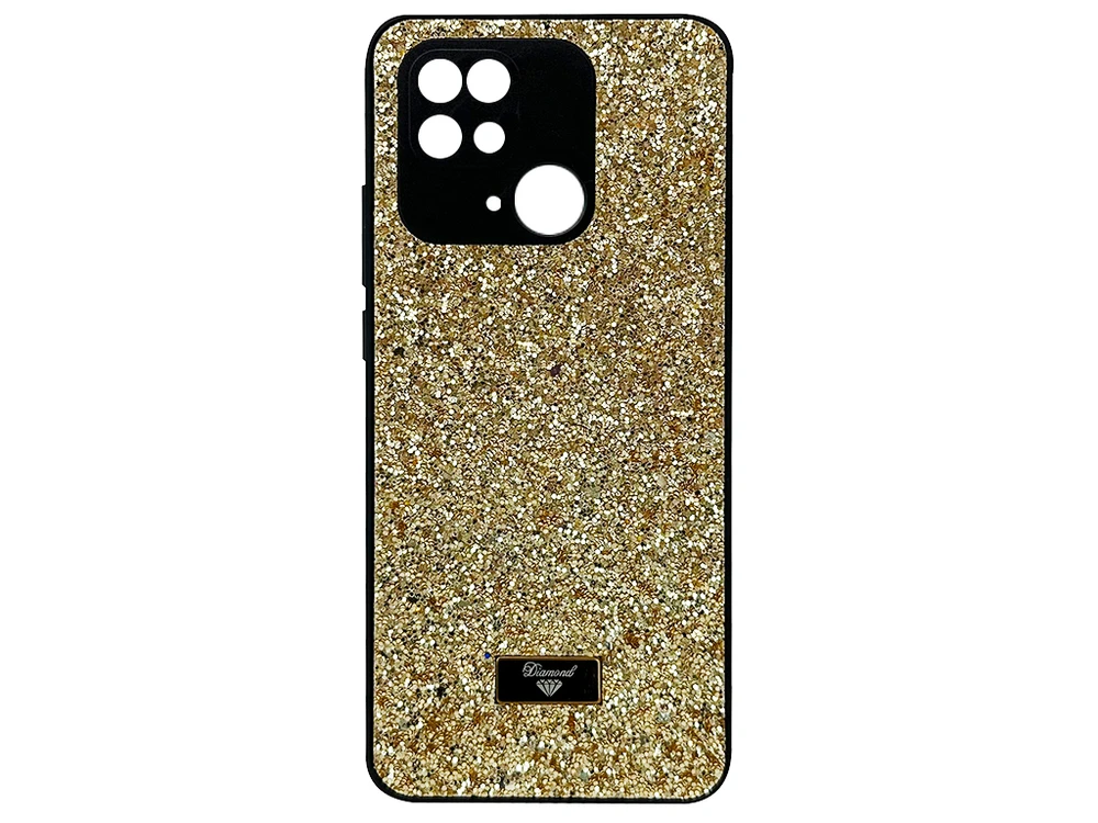 Накладка Level Shining Diamond Redmi 10C/Poco C40 gold