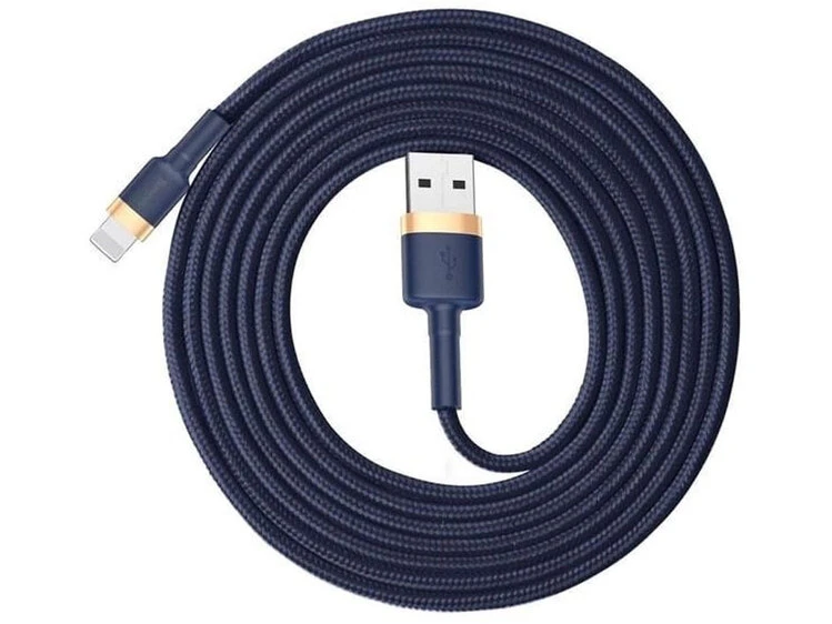 Кабель Baseus Cafule Lightning 1.5A (2m) blue/gold