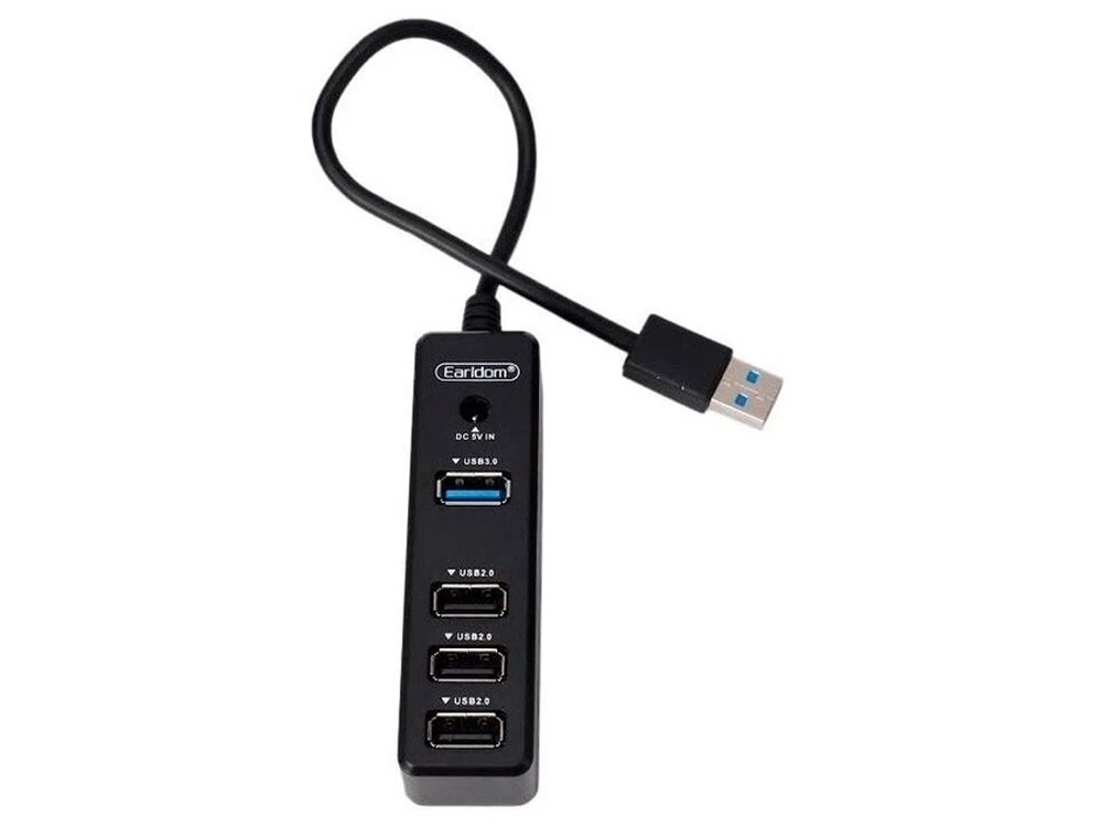 USB 3.0 HUB Earldom ET-HUB007 4in1 (0.20m) black